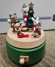 Christmas Critters Papyrus Parade Of The Wooden Soldiers Musical Box Bear Fox picture