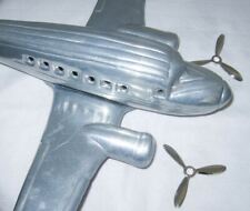 1940s DC-3 Airplane lamp art deco pewter replacement 3-d propellers - sold each picture